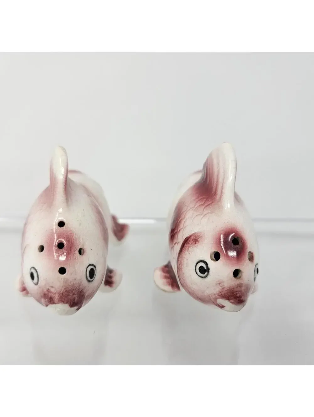 Vintage 1950's Koi Fish Salt and Pepper Shakers Made in Japan Mid Century Modern